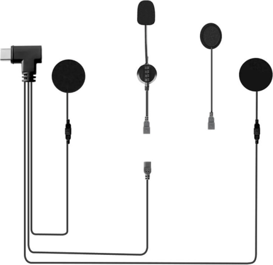 Écouteurs EJEAS HIFI-M3 avec microphones pour casque de moto (USB‑C)