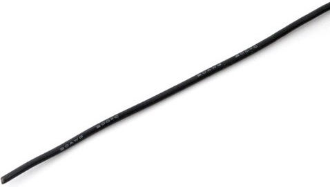 Fil silicone MSP 0,5 mm² (20 AWG) noir 1 m - 1 pièce