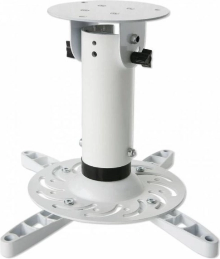 Support de plafond pour projecteur 20 cm blanc