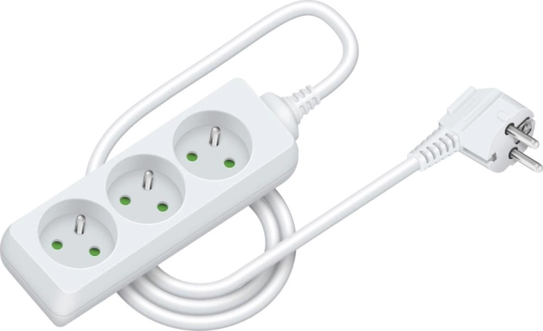 Rallonge électrique RETLUX avec 3 prises, 1,5 m