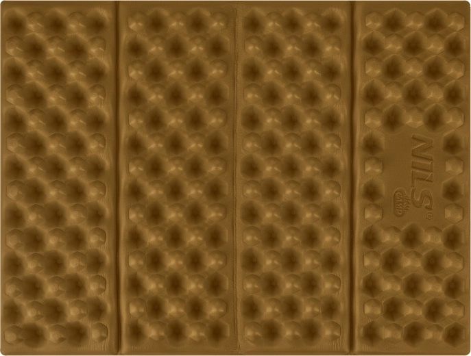 Siège en mousse pliable avec couche réfléchissante NILS Camp marron