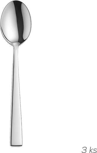 Cuillères à soupe en acier inoxydable Plain, 3 pièces