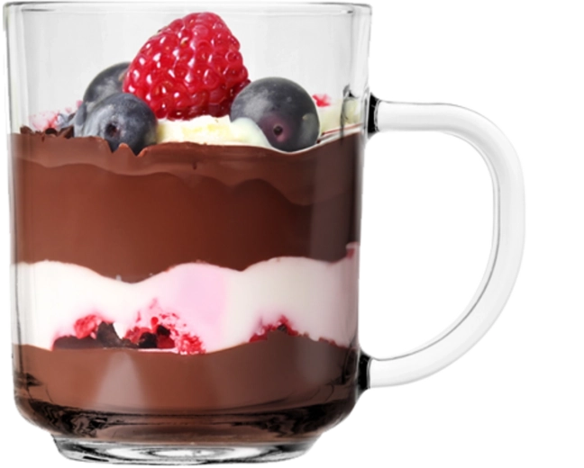 Idéale aussi pour des desserts en verre