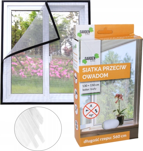 Moustiquaire blanche pour fenêtre 150 × 180 cm