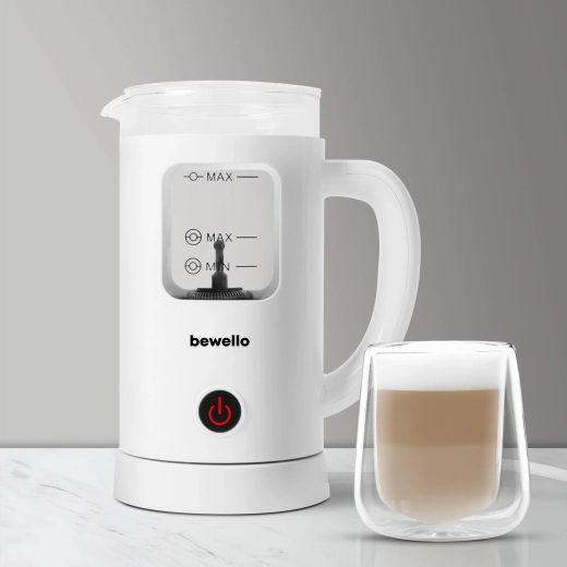 Mousseur à lait électrique Bewello blanc