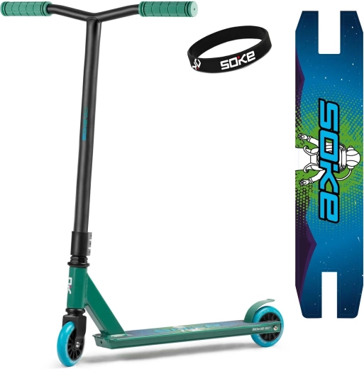 Trottinette freestyle SOKE GO! – Vert-bleu
