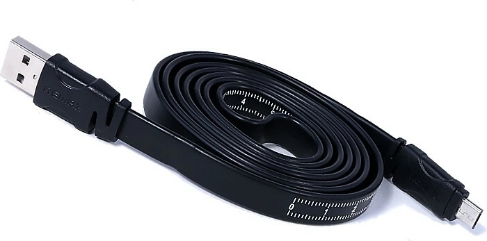 Remax câble rétractable micro USB 2.0 1 m noir