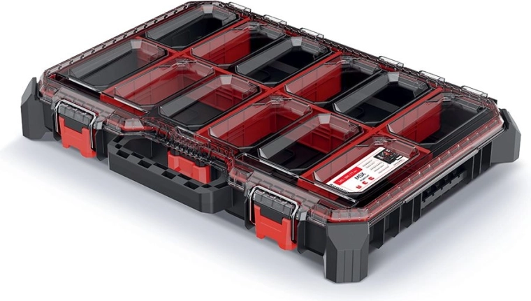 Organiseur à outils Prosperplast MSX avec couvercle transparent, profil bas 54,3 × 39 × 7,7 cm