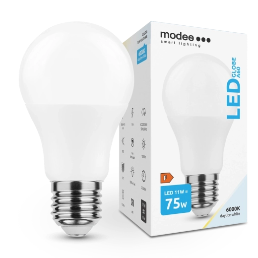 Ampoule LED A60 11 W E27 1055 lm blanc froid – Modee Smart Lighting