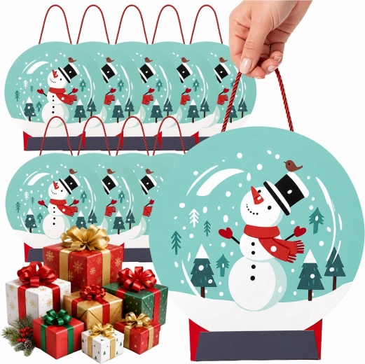 Sac cadeau de Noël avec bonhomme de neige - 1 pièce