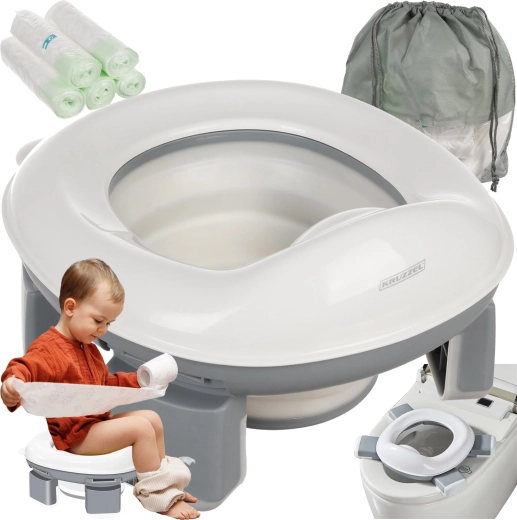 Kruzzel pot de voyage pliable 2 en 1