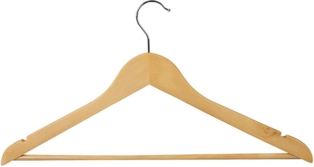 Barre à pantalon et crochet métallique pivotant