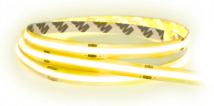 Ruban LED COB Solight 5 m, 10 W/m, 1000 lm/m, CRI > 90, IP44, blanc chaud