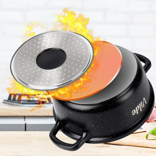 Fond induction pour un chauffage uniforme