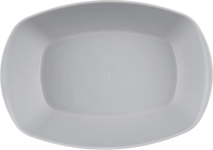 Assiette de service ovale Sandy grise 17 × 12 cm
