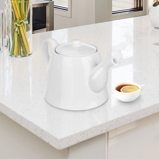 Glaçure en porcelaine blanche résistante