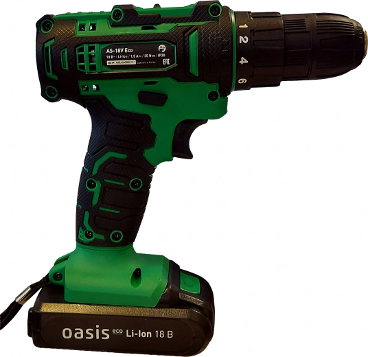 Perceuse-visseuse sans fil avec LED, coffret et 2× batteries 18 V 1,5 Ah