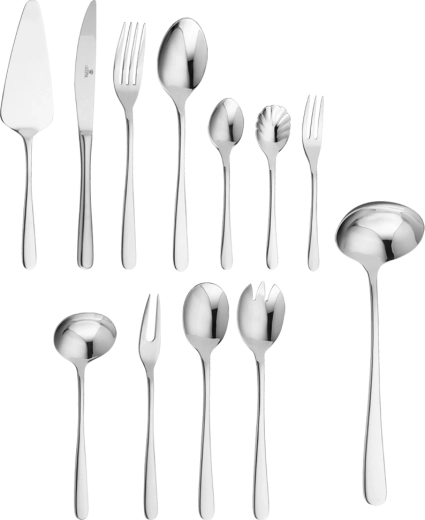 Bella – coffret de 68 pièces de couverts en acier inoxydable (poli)