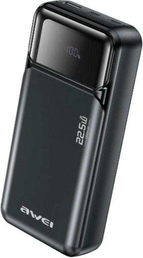 Batterie externe AWEI 20 000 mAh 22,5 W PD avec 2 USB-C