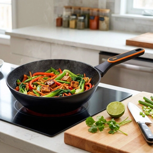 Forme wok profonde pour plats asiatiques et pâtes