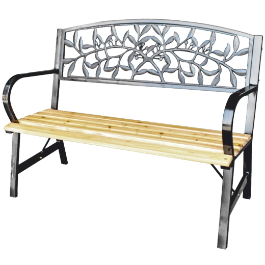 Banc de jardin Garden Line 120 cm avec dossier décoratif