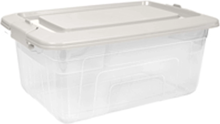 Boîte de rangement en plastique avec couvercle 5,75 l