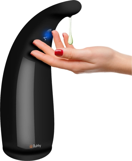 Distributeur de savon automatique sans contact Ruhhy noir