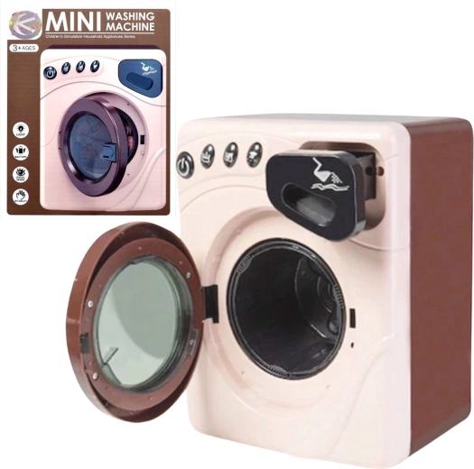 Machine à laver automatique pour enfants avec tambour ouvrant, lumière et son – 1 pièce