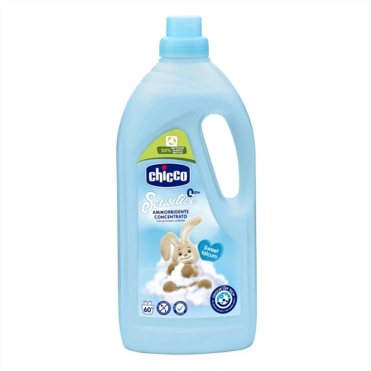 Adoucissant concentré Chicco Baby Sensitive Talc doux 1,5 l, 60 lavages