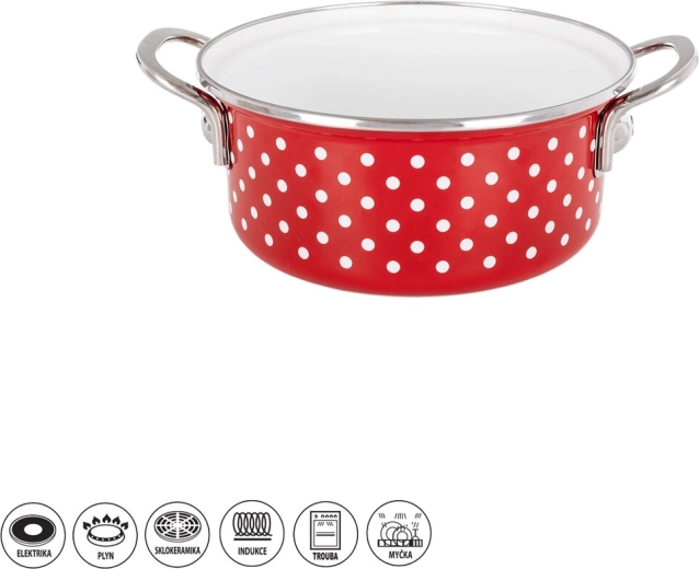Casserole émaillée Orion Tečka 1,6 l