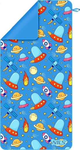 Serviette enfant NILS espace 160 × 80 cm