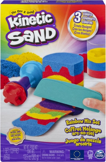Kinetic Sand – kit d’outils arc‑en‑ciel