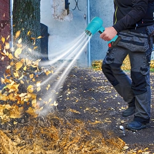 Puissant flux d’air pour feuilles et saletés