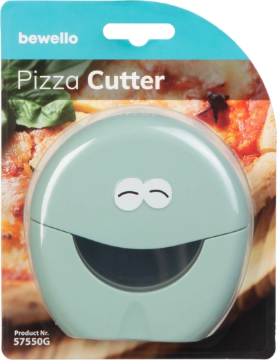 Coupe-pizza en acier inoxydable avec protection en plastique