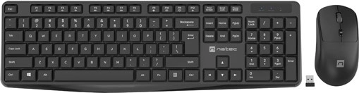 Clavier et souris sans fil Natec Squid Plus US noirs