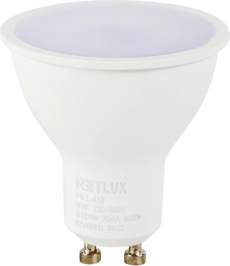 Ampoule LED Retlux GU10 9 W 4000 K