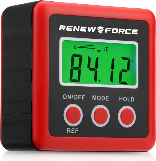 Rapporteur d’angle numérique Renew Force avec écran rétroéclairé