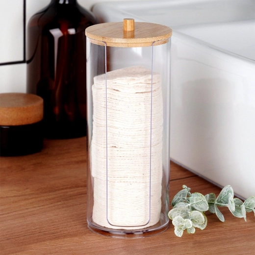 Couvercle en bambou naturel anti-poussière