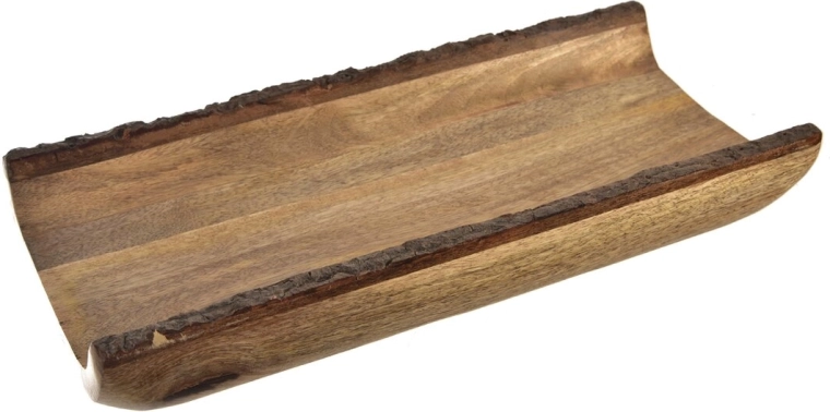 Plateau mangue/écorce 40 × 18 × 6 cm