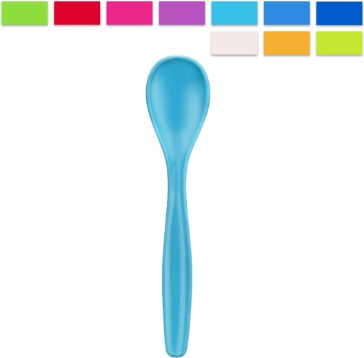 Cuillère à dessert en plastique UH – assortiment de couleurs (1 pce)