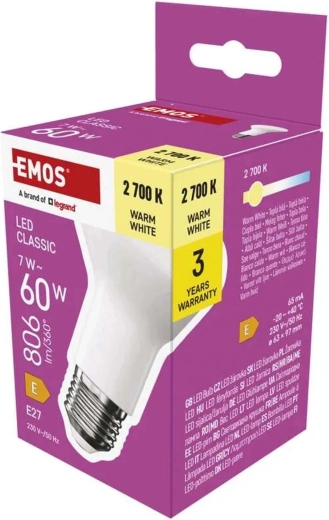 Ampoule LED Classic R63 E27 7 W 806 lm blanc chaud