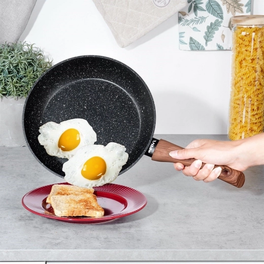 Revêtement en granite antiadhésif pour une cuisine saine