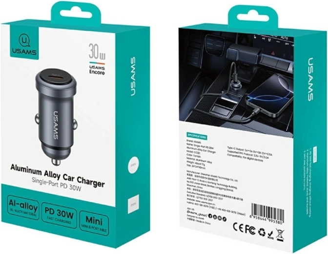 USB‑C Power Delivery jusqu’à 30 W