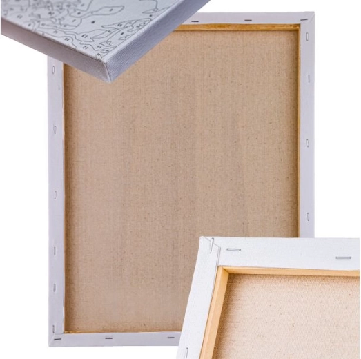 Toile sur un cadre en bois solide