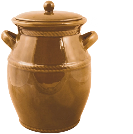 Bocal de fermentation en céramique avec glaçure miel 4 l