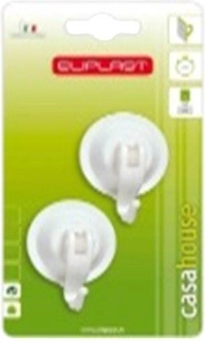 Crochet à ventouse 4,2 cm en plastique, couleurs assorties (2 pcs)
