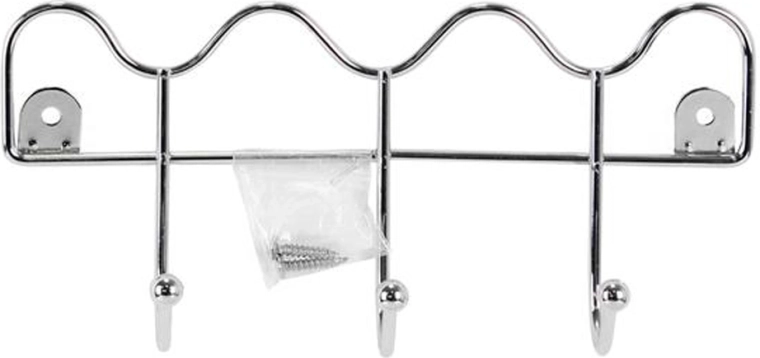 Porte-manteau mural en fil métallique Toro avec 3 crochets