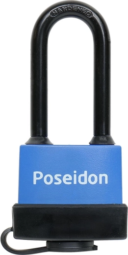 Cadenas POSEIDON 40 étanche avec anse allongée et capuchon de cylindre