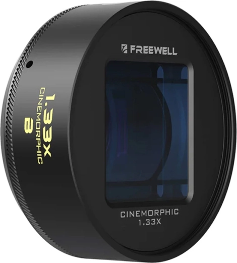 Objectif anamorphique Freewell 1,33× avec monture 17 mm pour smartphone