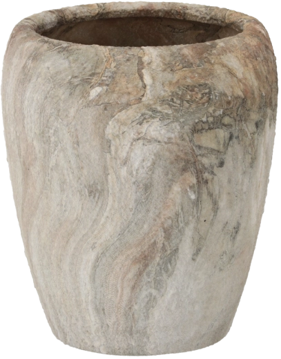 Cache-pot en céramique avec effet marbre 23 × 23 × 28,5 cm
